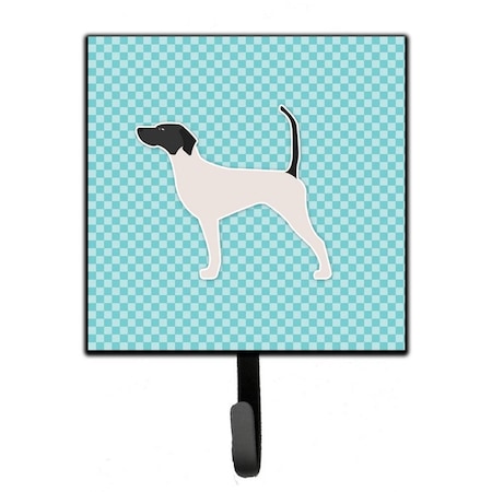 Carolines Treasures English Pointer Checkerboard Blue Leash or Key Holder BB3695SH4